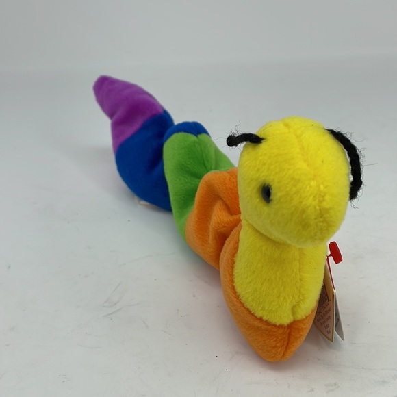 Vintage 1995 TY Beanie Baby Inch the Worm Date of Birth 9-3-1995 - Picture 3 of 8